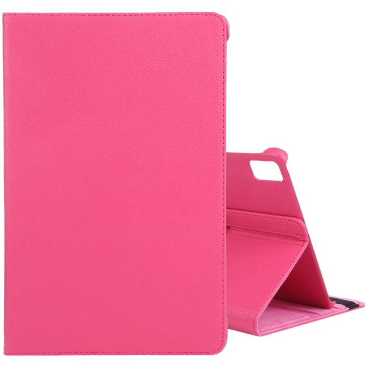 Étui en cuir texturé Litchi rotatif à 360 degrés avec support pour tablette, pour iPad Pro 11 (2024) et iPad Pro 13 (2024).