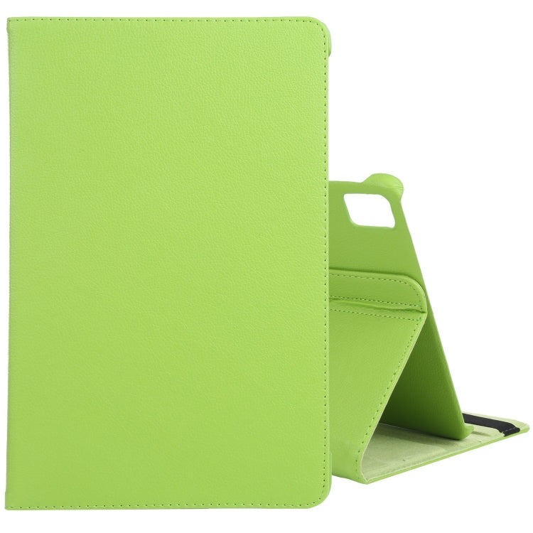 Étui en cuir texturé Litchi rotatif à 360 degrés avec support pour tablette, pour iPad Pro 11 (2024) et iPad Pro 13 (2024).
