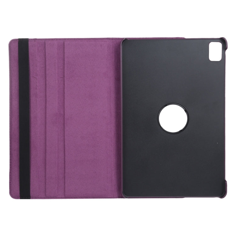 Étui en cuir texturé Litchi rotatif à 360 degrés avec support pour tablette, pour iPad Pro 11 (2024) et iPad Pro 13 (2024).
