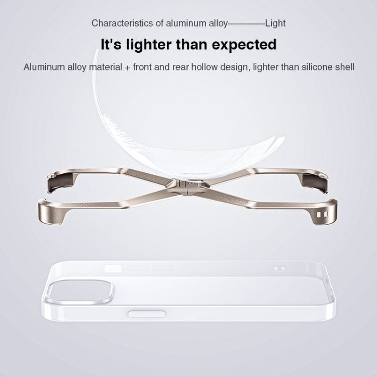 Frameless X-shaped Metal Phone Case