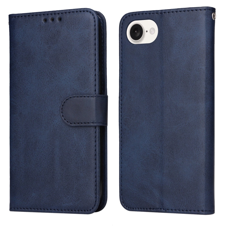 Classic Calf Texture Flip Leather Phone Case, For iPhone 16e, For iPhone 16 Pro Max, For iPhone 16 Pro, For iPhone 16 Plus