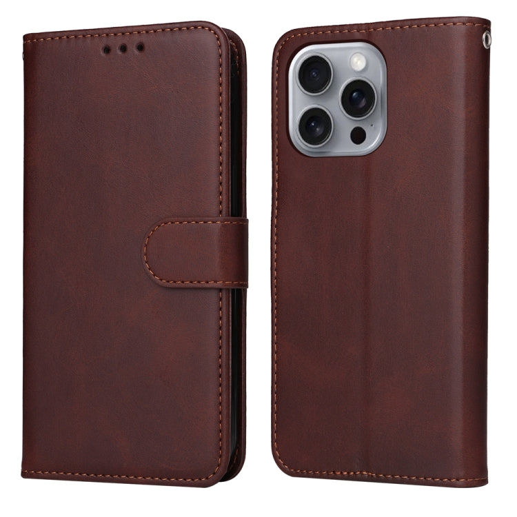 Classic Calf Texture Flip Leather Phone Case, For iPhone 16e, For iPhone 16 Pro Max, For iPhone 16 Pro, For iPhone 16 Plus