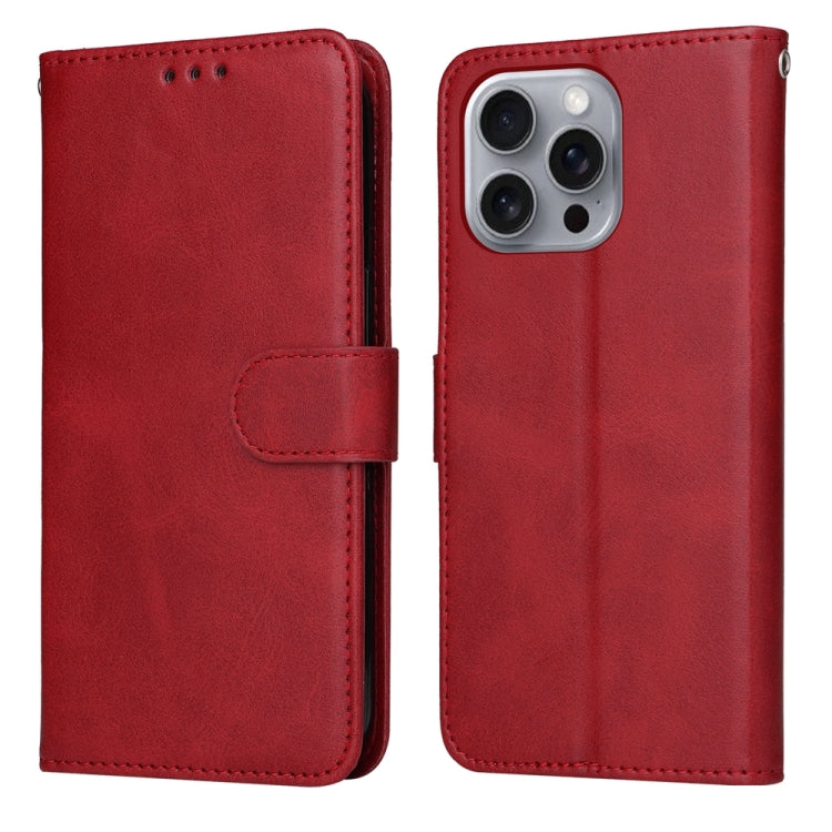 Classic Calf Texture Flip Leather Phone Case, For iPhone 16e, For iPhone 16 Pro Max, For iPhone 16 Pro, For iPhone 16 Plus