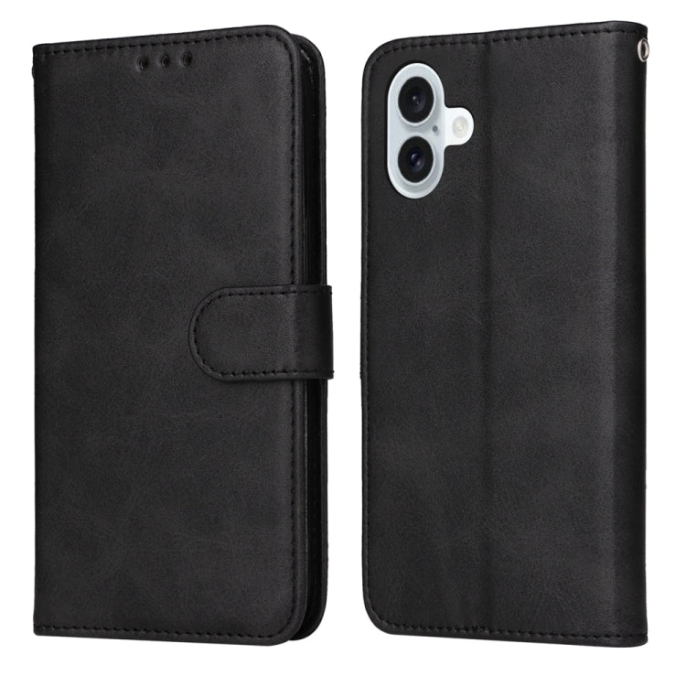 Classic Calf Texture Flip Leather Phone Case, For iPhone 16e, For iPhone 16 Pro Max, For iPhone 16 Pro, For iPhone 16 Plus