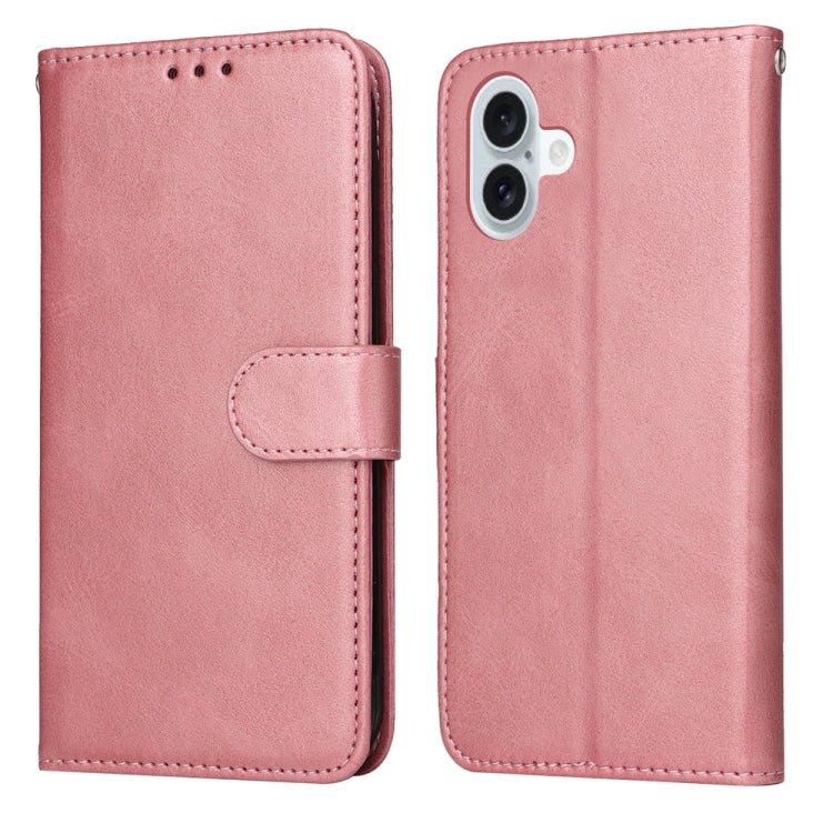 Classic Calf Texture Flip Leather Phone Case, For iPhone 16e, For iPhone 16 Pro Max, For iPhone 16 Pro, For iPhone 16 Plus