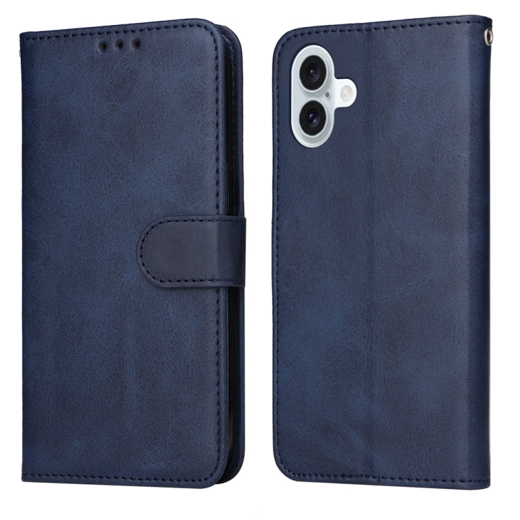 Classic Calf Texture Flip Leather Phone Case, For iPhone 16e, For iPhone 16 Pro Max, For iPhone 16 Pro, For iPhone 16 Plus