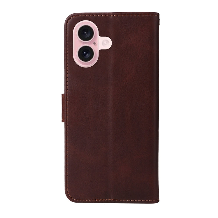 Classic Calf Texture Flip Leather Phone Case, For iPhone 16