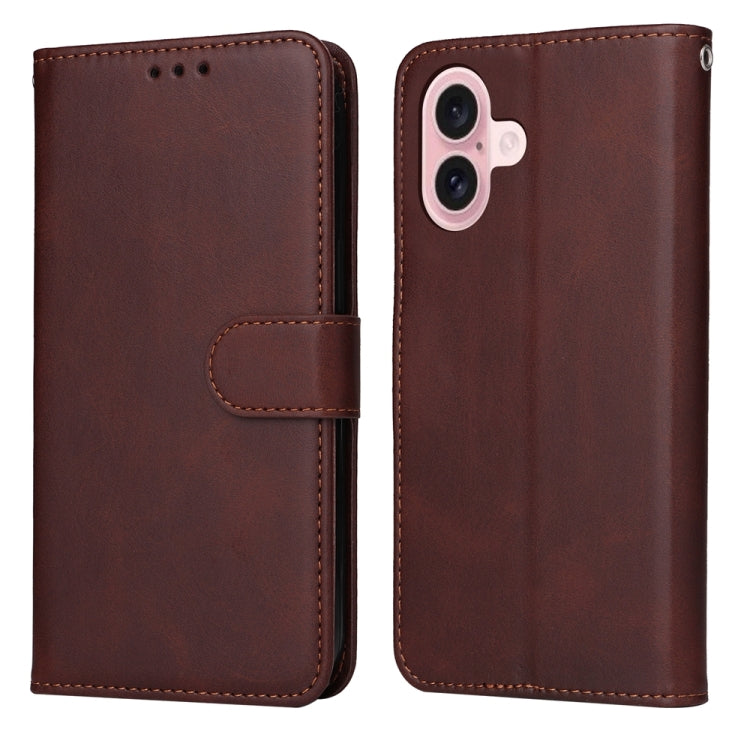 Classic Calf Texture Flip Leather Phone Case, For iPhone 16
