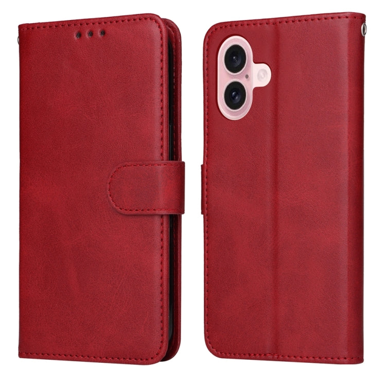 Classic Calf Texture Flip Leather Phone Case, For iPhone 16