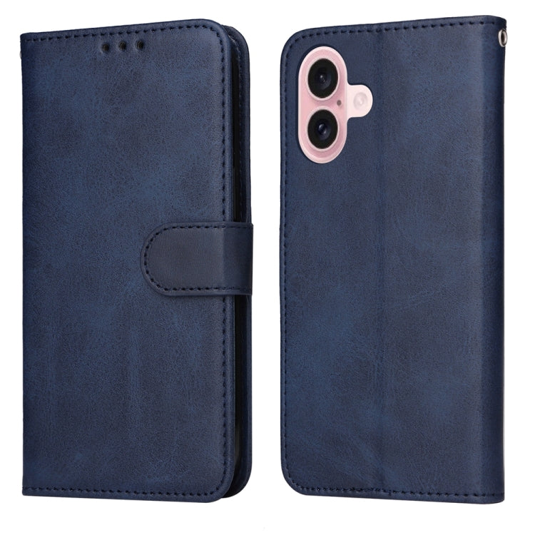 Classic Calf Texture Flip Leather Phone Case, For iPhone 16