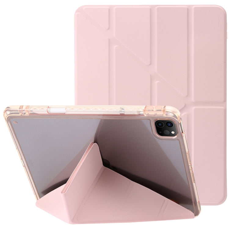 Étui en cuir acrylique transparent déformable pour tablette, pour iPad Pro 11 2024