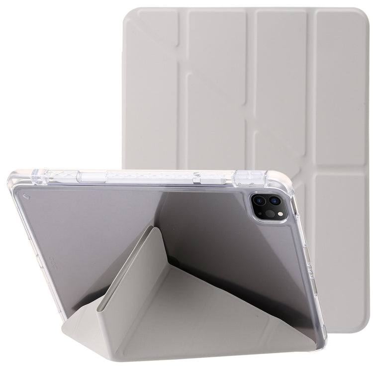 Étui en cuir acrylique transparent déformable pour tablette, pour iPad Pro 11 2024