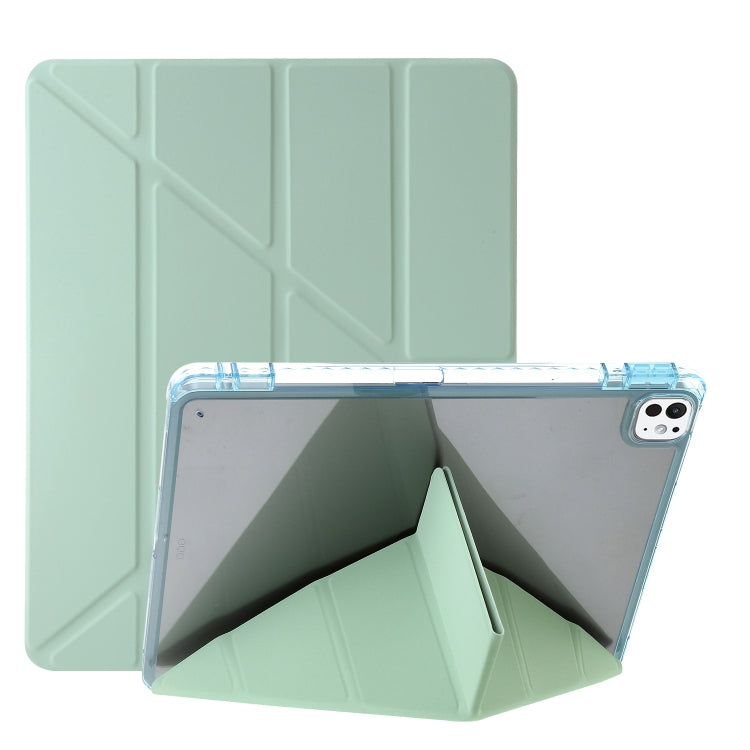 Clear Acrylic Deformation Leather Tablet Case, For iPad Pro 13 2025 / 2024, For iPad Pro 11 2025 / 2024
