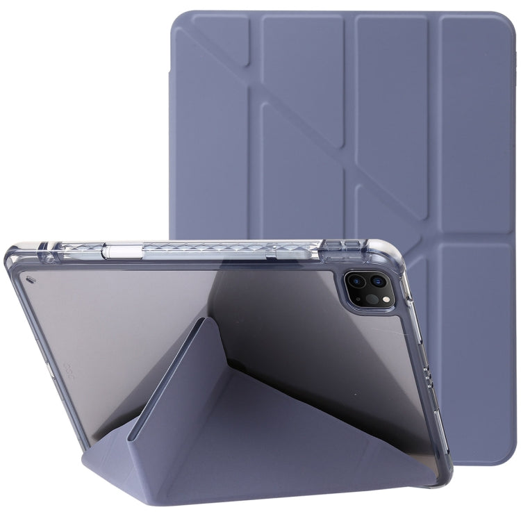 Étui en cuir acrylique transparent déformable pour tablette, pour iPad Pro 11 2024