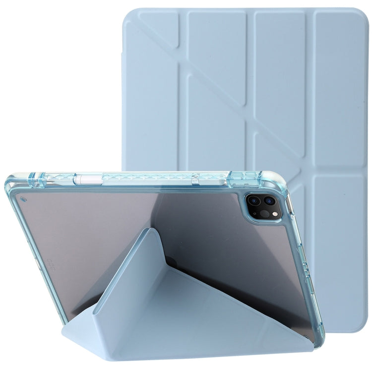 Étui en cuir acrylique transparent déformable pour tablette, pour iPad Pro 11 2024