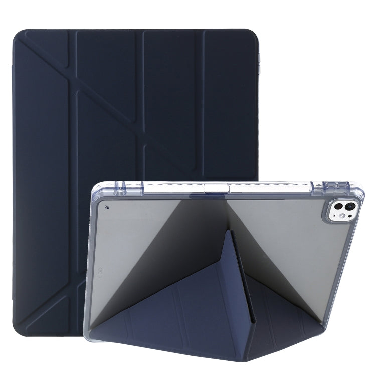 Clear Acrylic Deformation Leather Tablet Case, For iPad Pro 13 2025 / 2024, For iPad Pro 11 2025 / 2024