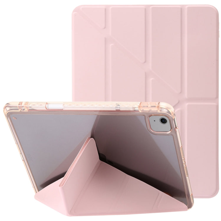 Clear Acrylic Deformation Leather Tablet Case, For iPad Air 11 2025 / 2024, For iPad Air 13 2025 / 2024