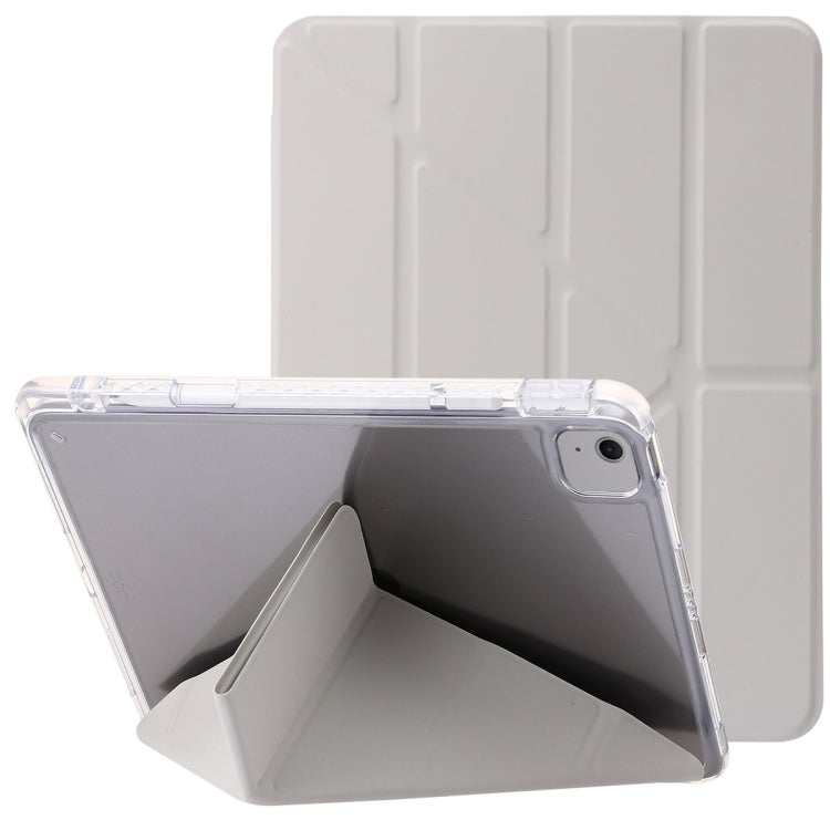 Clear Acrylic Deformation Leather Tablet Case, For iPad Air 13 2026 / 2025 / 2024, For iPad Air 11 2026 / 2025 / 2024