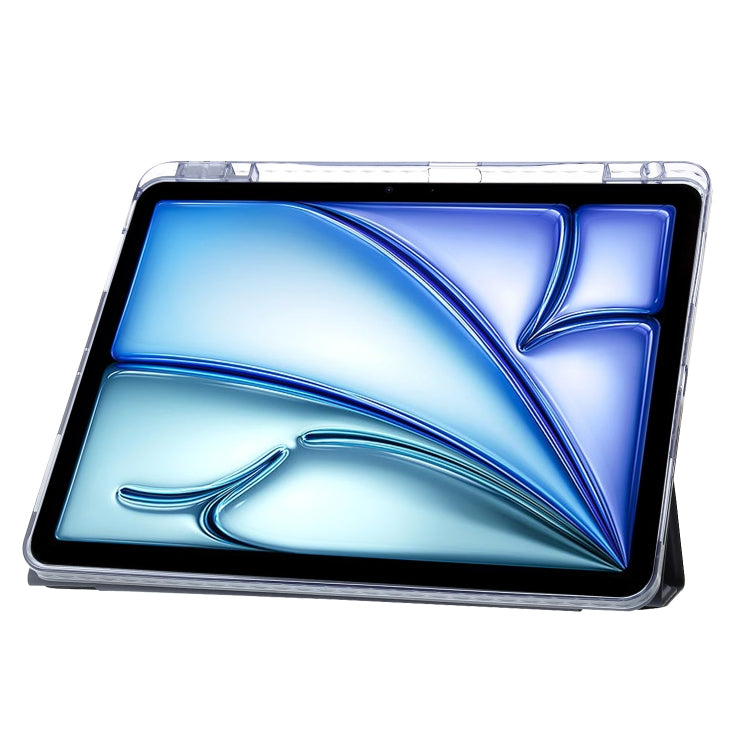 Étui en cuir acrylique transparent déformable pour tablette, pour iPad Air 11 (2025/2024), iPad Air 13 (2025/2024), iPad Pro 13 (2024)