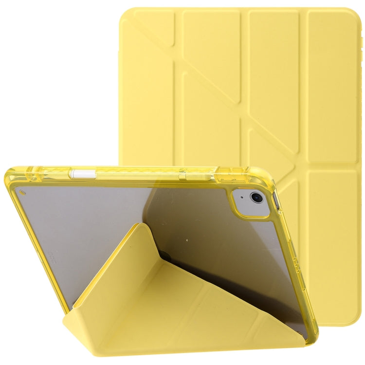Étui en cuir acrylique transparent déformable pour tablette, pour iPad Air 11 (2025/2024), iPad Air 13 (2025/2024), iPad Pro 13 (2024)
