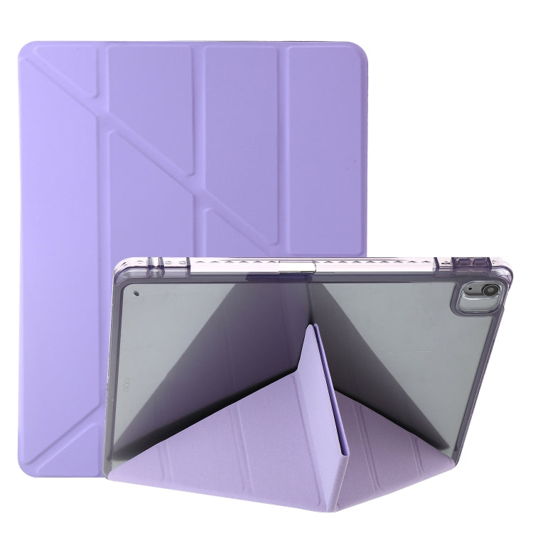Clear Acrylic Deformation Leather Tablet Case, For iPad Air 13 2026 / 2025 / 2024, For iPad Air 11 2026 / 2025 / 2024