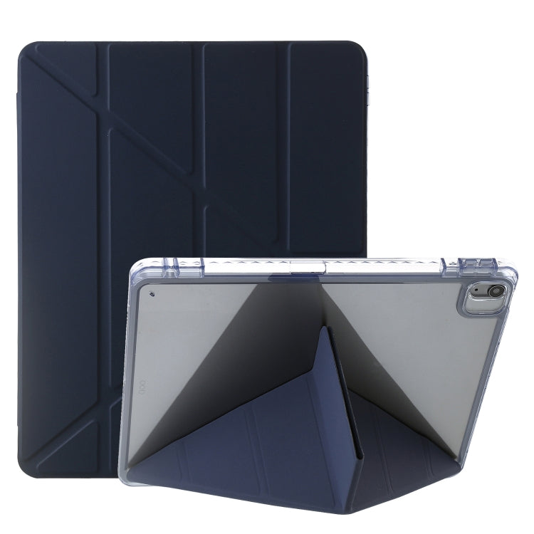 Clear Acrylic Deformation Leather Tablet Case, For iPad Air 13 2026 / 2025 / 2024, For iPad Air 11 2026 / 2025 / 2024