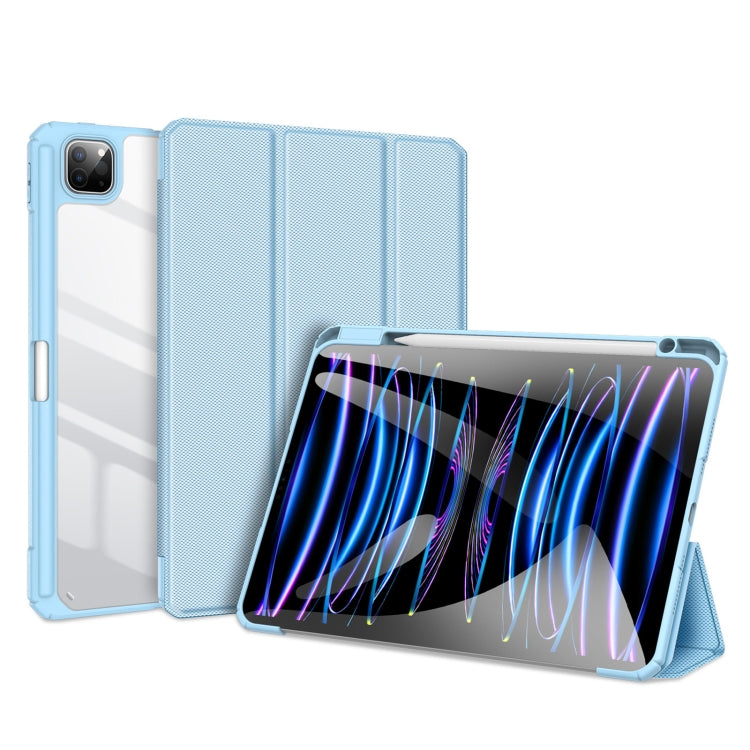 Étui en cuir antidérapant DUX DUCIS TOBY Series avec fonction veille/réveil, pour iPad Air 13 (2024/2025), iPad Pro 13 (2024) et iPad Pro 11 (2024).