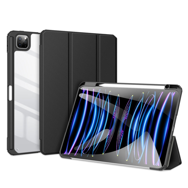 Étui en cuir antidérapant DUX DUCIS TOBY Series avec fonction veille/réveil, pour iPad Air 13 (2024/2025), iPad Pro 13 (2024) et iPad Pro 11 (2024).