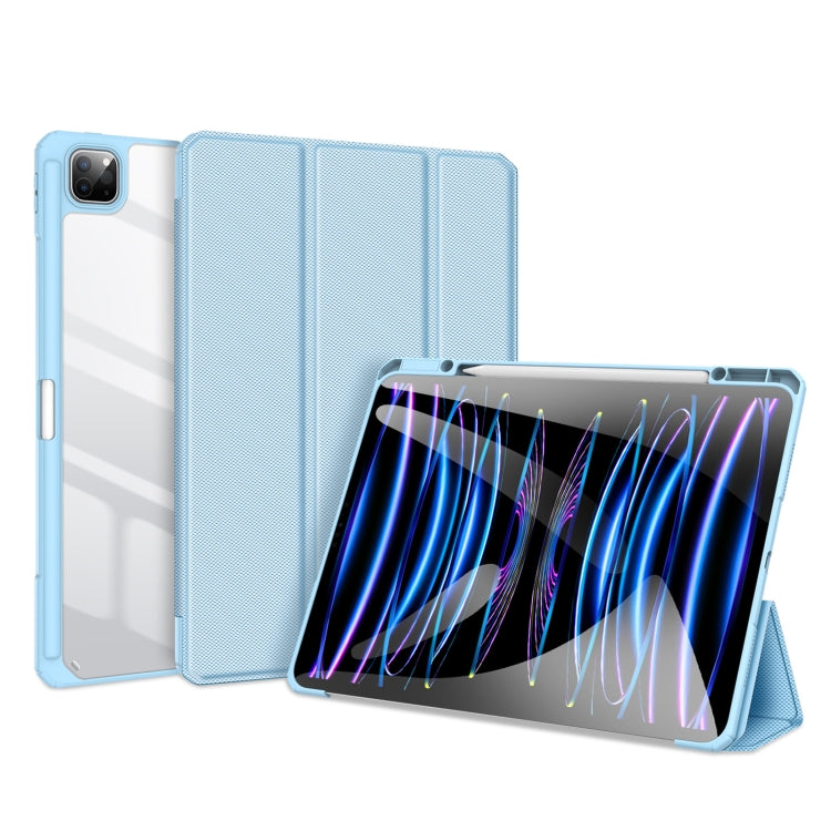Étui en cuir antidérapant DUX DUCIS TOBY Series avec fonction veille/réveil, pour iPad Air 13 (2024/2025), iPad Pro 13 (2024) et iPad Pro 11 (2024).