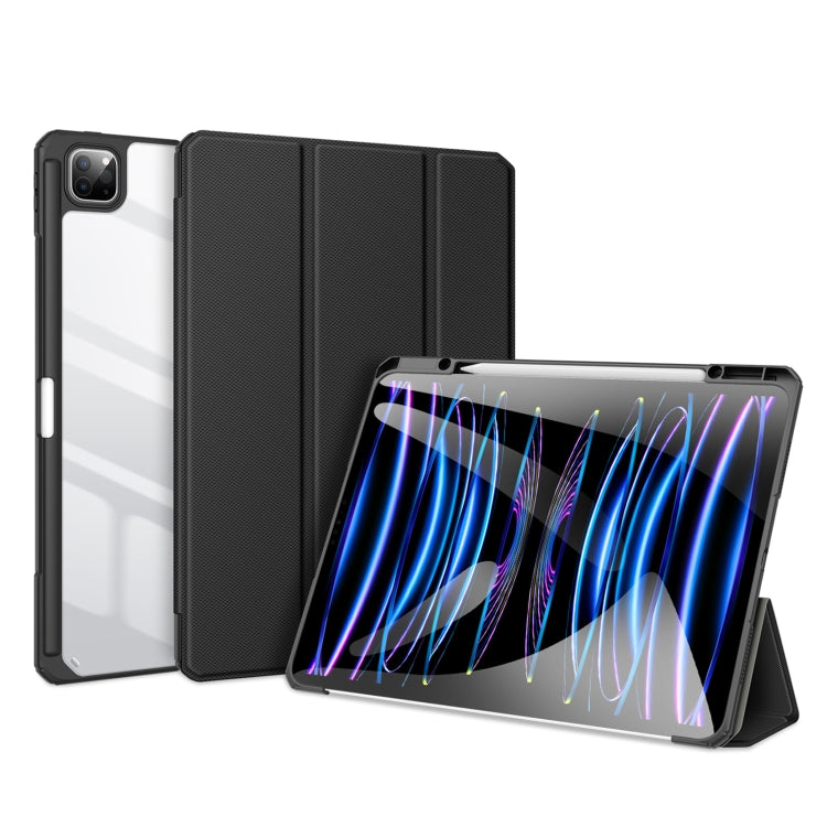 Étui en cuir antidérapant DUX DUCIS TOBY Series avec fonction veille/réveil, pour iPad Air 13 (2024/2025), iPad Pro 13 (2024) et iPad Pro 11 (2024).