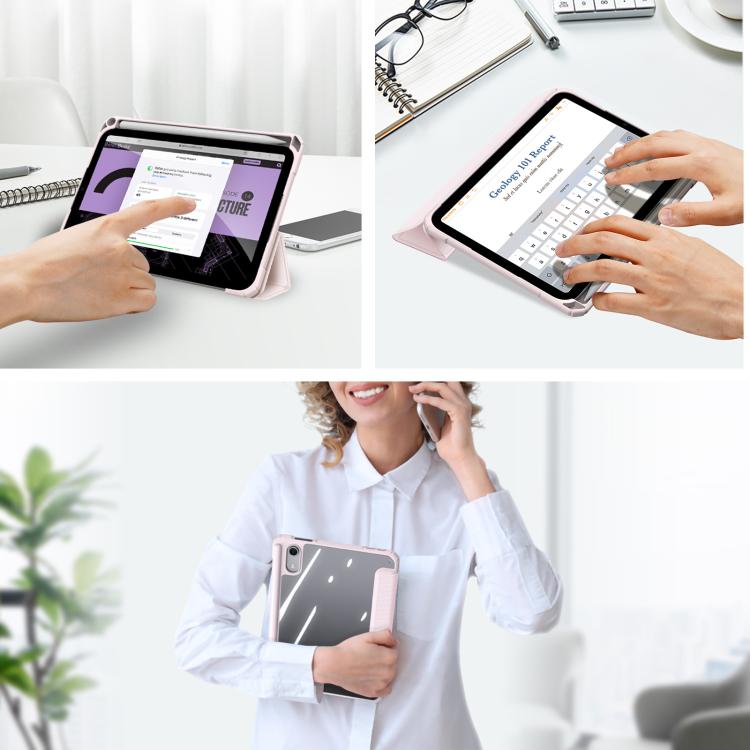 DUX DUCIS TOBY Series Antiskid Leather Tablet Case with Sleep / Wake-up Function, For iPad mini 8 2026, For iPad Air 13 2024 / 2025 / 2026, For iPad Pro 13 2025 / 2024, For iPad Pro 11 2025 / 2024