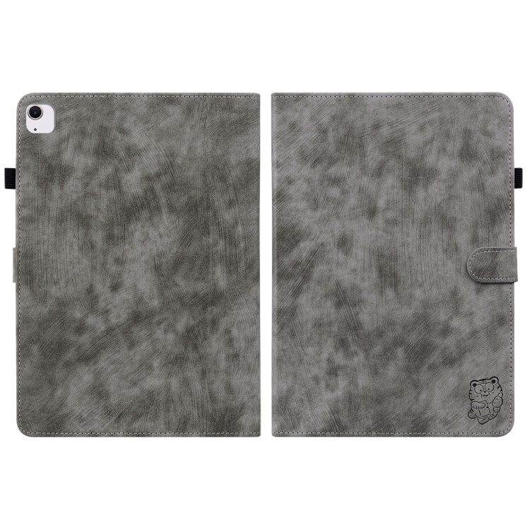 Embossed Tiger Pattern Leather Tablet Case, For iPad Air 13 2026 / 2025 / 2024, For iPad Air 11 2026 / 2025 / 2024, For iPad Pro 11 2025 / 2024