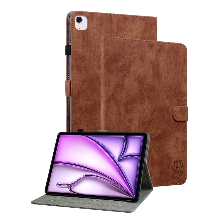 Embossed Tiger Pattern Leather Tablet Case, For iPad Pro 11 2025 / 2024, For iPad Air 11 2025 / 2024, For iPad Air 13 2025 / 2024
