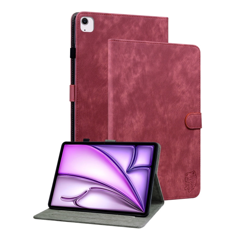 Embossed Tiger Pattern Leather Tablet Case, For iPad Air 13 2026 / 2025 / 2024, For iPad Air 11 2026 / 2025 / 2024, For iPad Pro 11 2025 / 2024