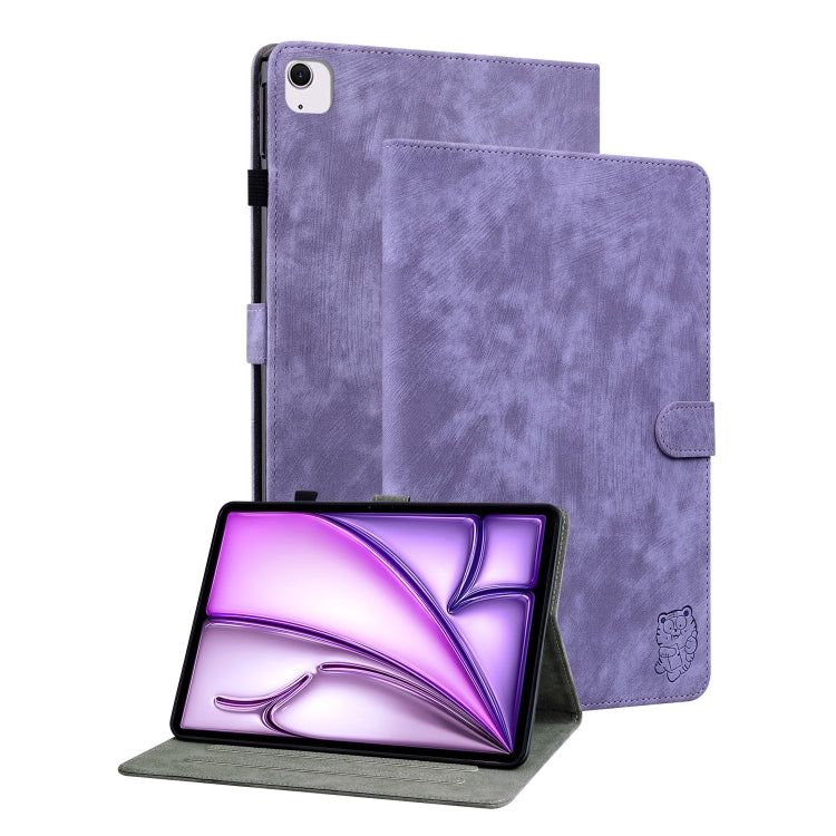 Embossed Tiger Pattern Leather Tablet Case, For iPad Air 13 2026 / 2025 / 2024, For iPad Air 11 2026 / 2025 / 2024, For iPad Pro 11 2025 / 2024