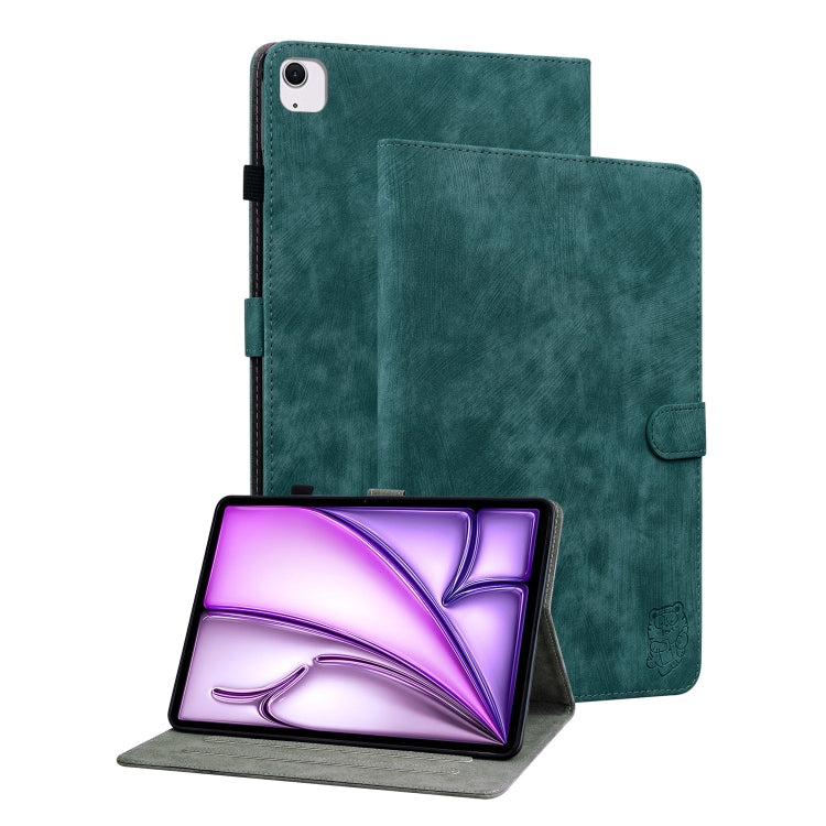 Embossed Tiger Pattern Leather Tablet Case, For iPad Air 13 2026 / 2025 / 2024, For iPad Air 11 2026 / 2025 / 2024, For iPad Pro 11 2025 / 2024