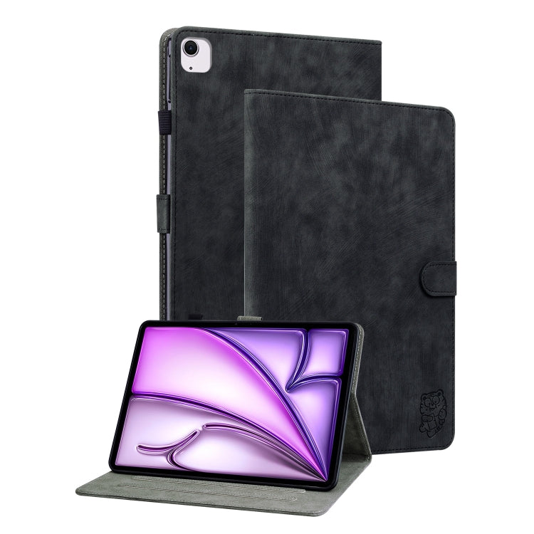 Embossed Tiger Pattern Leather Tablet Case, For iPad Air 13 2026 / 2025 / 2024, For iPad Air 11 2026 / 2025 / 2024, For iPad Pro 11 2025 / 2024