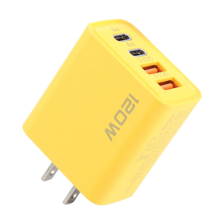 KO-71 120W Dual PD Type-C + Dual QC3.0 USB Multi Ports Charger, US Plug, EU Plug
