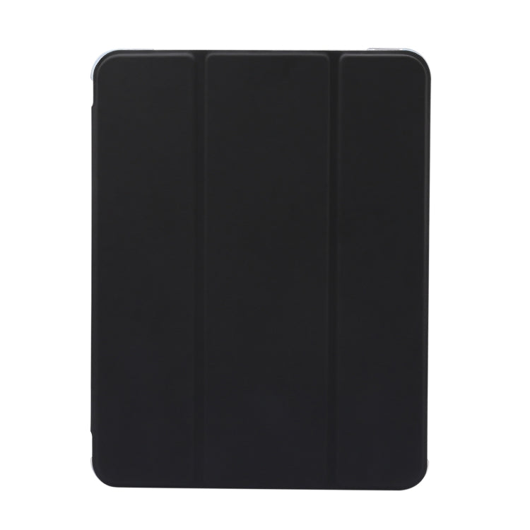 Étui en cuir à texture peau pressée électrique pliable en 3 parties pour iPad Air 11 (2025/2024) et iPad Pro 11 (2024).