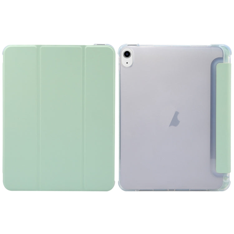 Étui en cuir à texture peau pressée électrique pliable en 3 parties pour iPad Air 11 (2025/2024) et iPad Pro 11 (2024).