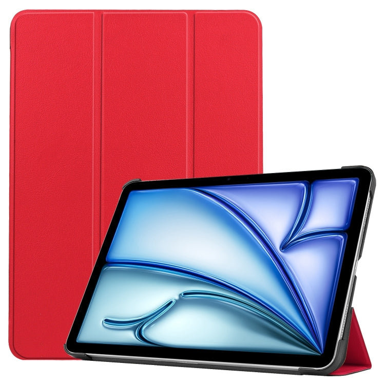 Étui en cuir intelligent Custer Pure Color à 3 volets pour tablette, pour iPad Air 13 (2024/2025) et iPad Pro 13 (2024).