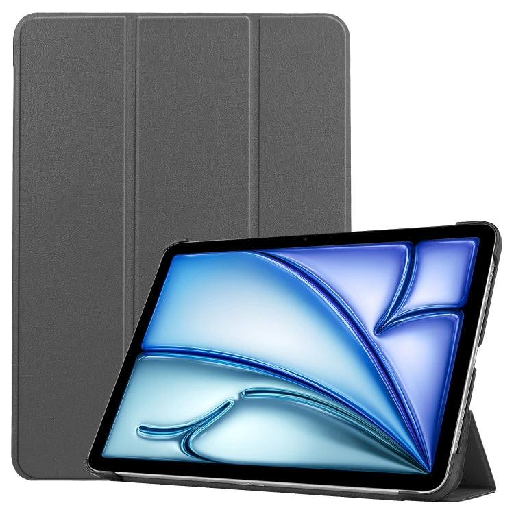 Étui en cuir intelligent Custer Pure Color à 3 volets pour tablette, pour iPad Air 13 (2024/2025) et iPad Pro 13 (2024).