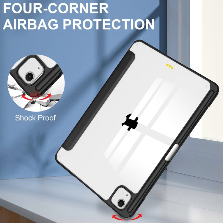 Pure Color 3-fold Clear TPU Smart Leather Tablet Case, For iPad Air 13 2026 / 2025 / 2024, For iPad Pro 13 2025 / 2024, For iPad Pro 11 2025 / 2024