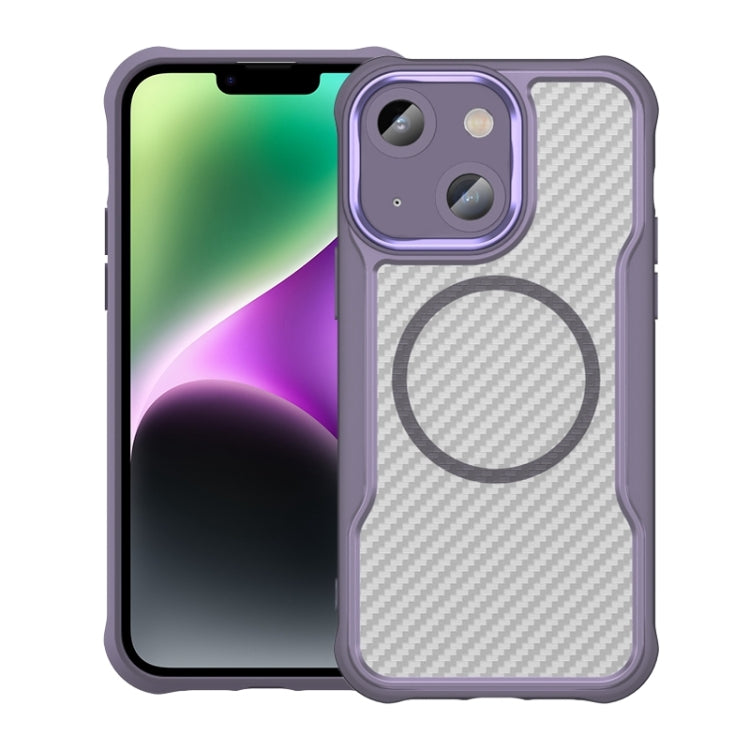 Carbon Fiber Texture MagSafe Translucent Phone Case, For iPhone 15, For iPhone 14 / 13, For iPhone 14 Pro, For iPhone 14 Pro Max, For iPhone 13 Pro Max, For iPhone 13 Pro