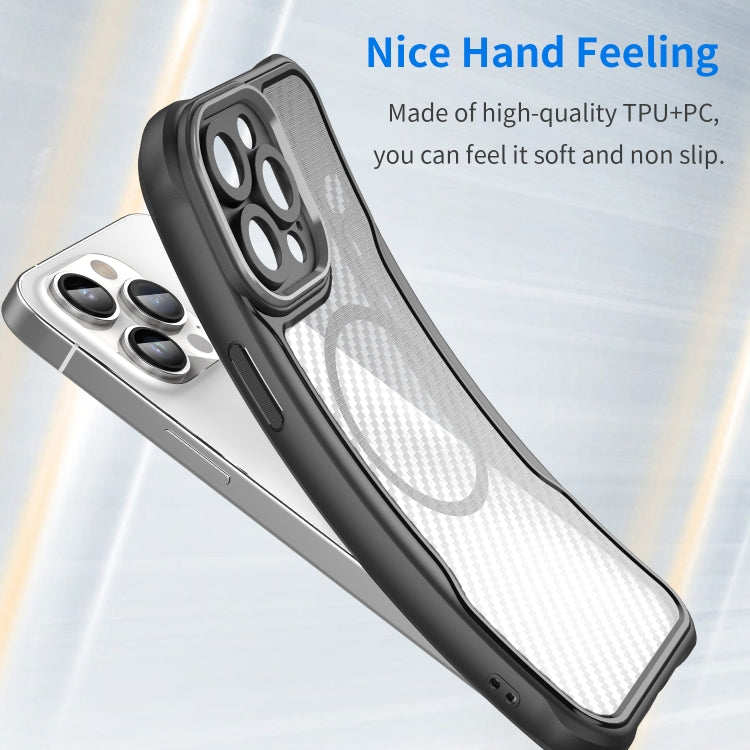 Carbon Fiber Texture MagSafe Translucent Phone Case, For iPhone 12, For iPhone 12 Pro Max, For iPhone 12 Pro, For iPhone 11 Pro Max, For iPhone 11, For iPhone 11 Pro