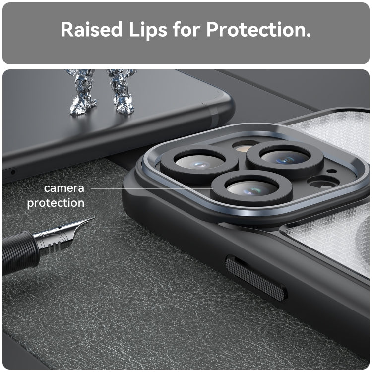 Carbon Fiber Texture MagSafe Translucent Phone Case, For iPhone 12, For iPhone 12 Pro Max, For iPhone 12 Pro, For iPhone 11 Pro Max, For iPhone 11, For iPhone 11 Pro
