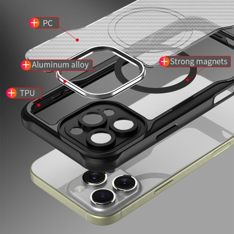 Carbon Fiber Texture MagSafe Translucent Phone Case, For iPhone 16 Pro, For iPhone 16 Plus, For iPhone 16, For iPhone 15 Pro Max, For iPhone 15 Pro, For iPhone 15 Plus / 14 Plus