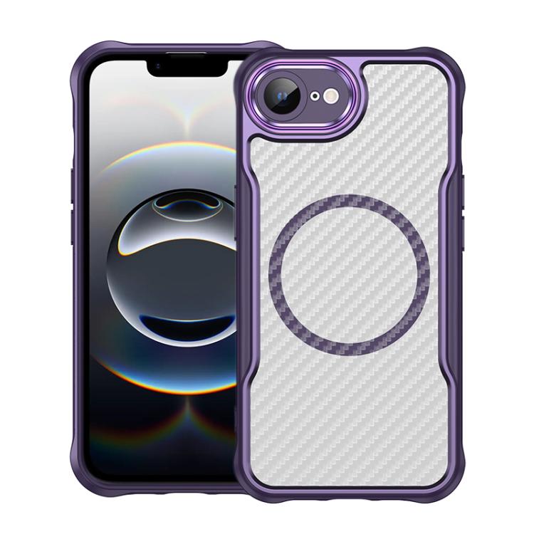 Carbon Fiber Texture MagSafe Translucent Phone Case, For iPhone 17 Pro Max, For iPhone 17 Pro, For iPhone 17, For  iPhone 17 Air, For iPhone 16e, For iPhone 16 Pro Max