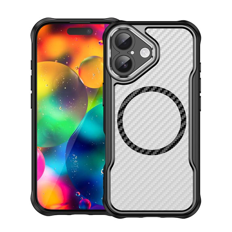 Carbon Fiber Texture MagSafe Translucent Phone Case, For iPhone 17 Pro Max, For iPhone 17 Pro, For iPhone 17, For  iPhone 17 Air, For iPhone 16e, For iPhone 16 Pro Max
