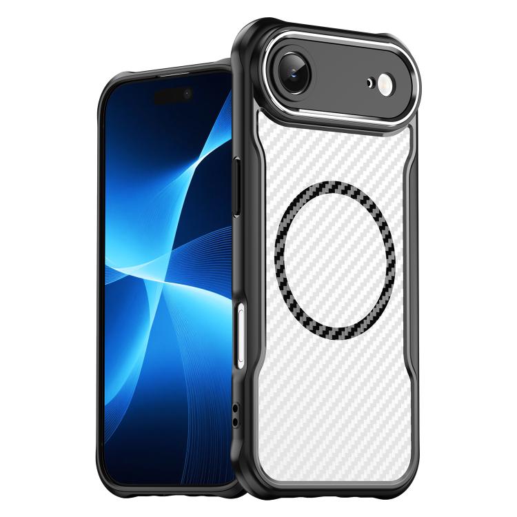 Carbon Fiber Texture MagSafe Translucent Phone Case, For iPhone 17 Pro Max, For iPhone 17 Pro, For iPhone 17, For  iPhone 17 Air, For iPhone 16e, For iPhone 16 Pro Max